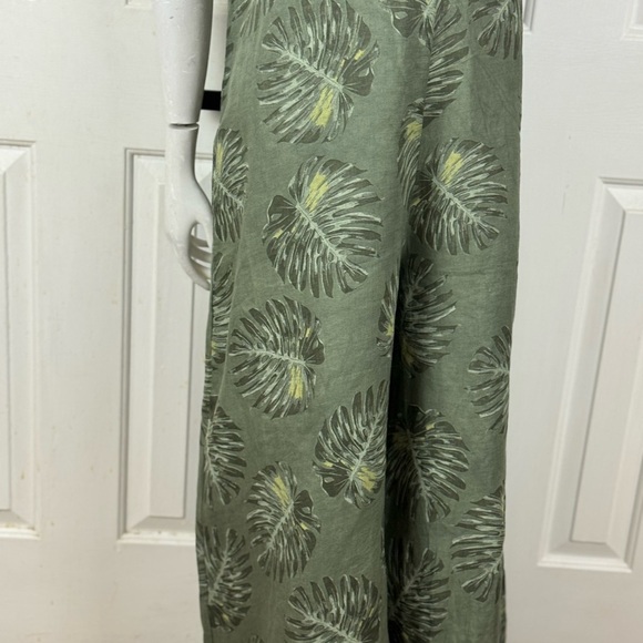 Camille à CO Green Leaf Print Jumpsuit Size CL. C33 - Picture 6 of 14
